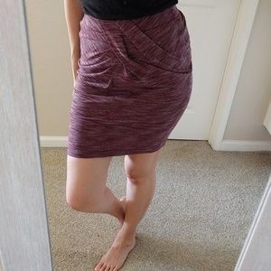 LULULEMON & Go Where To Red Bodycon Skirt 4